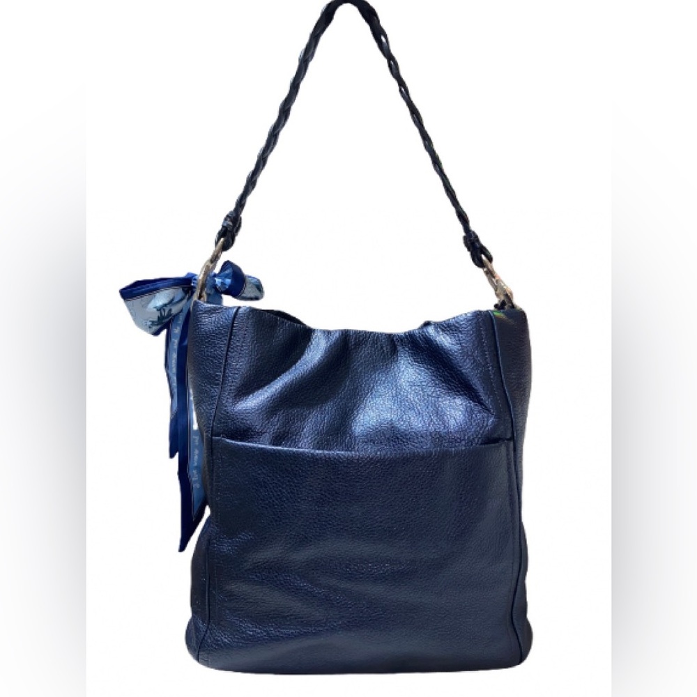 BRIGHTON MASTERPIECE 3D FLORAL LEATHER APPLIQUE SHOULDER BAG - Picture 3 of 8